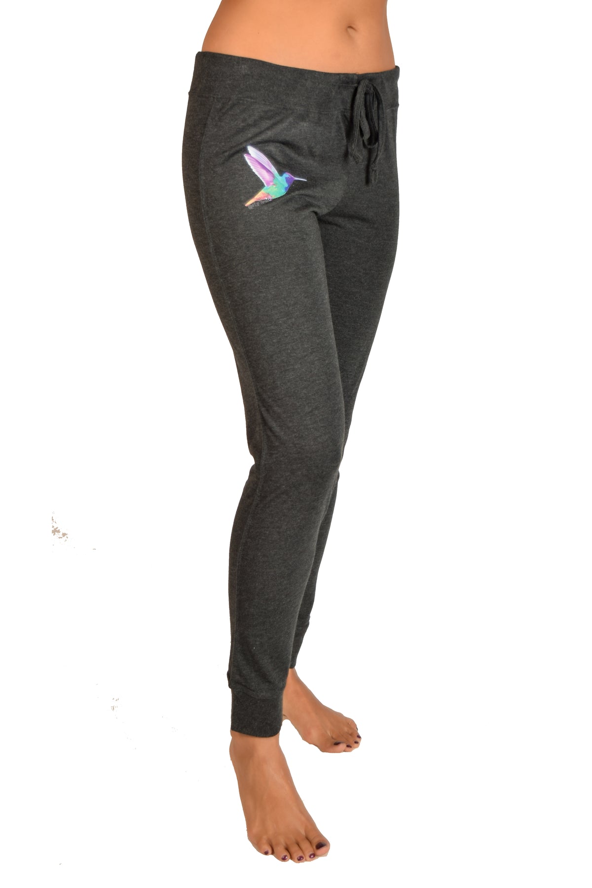 Humming Bird On Black Women's Jogger Pant - Third Eye Threads