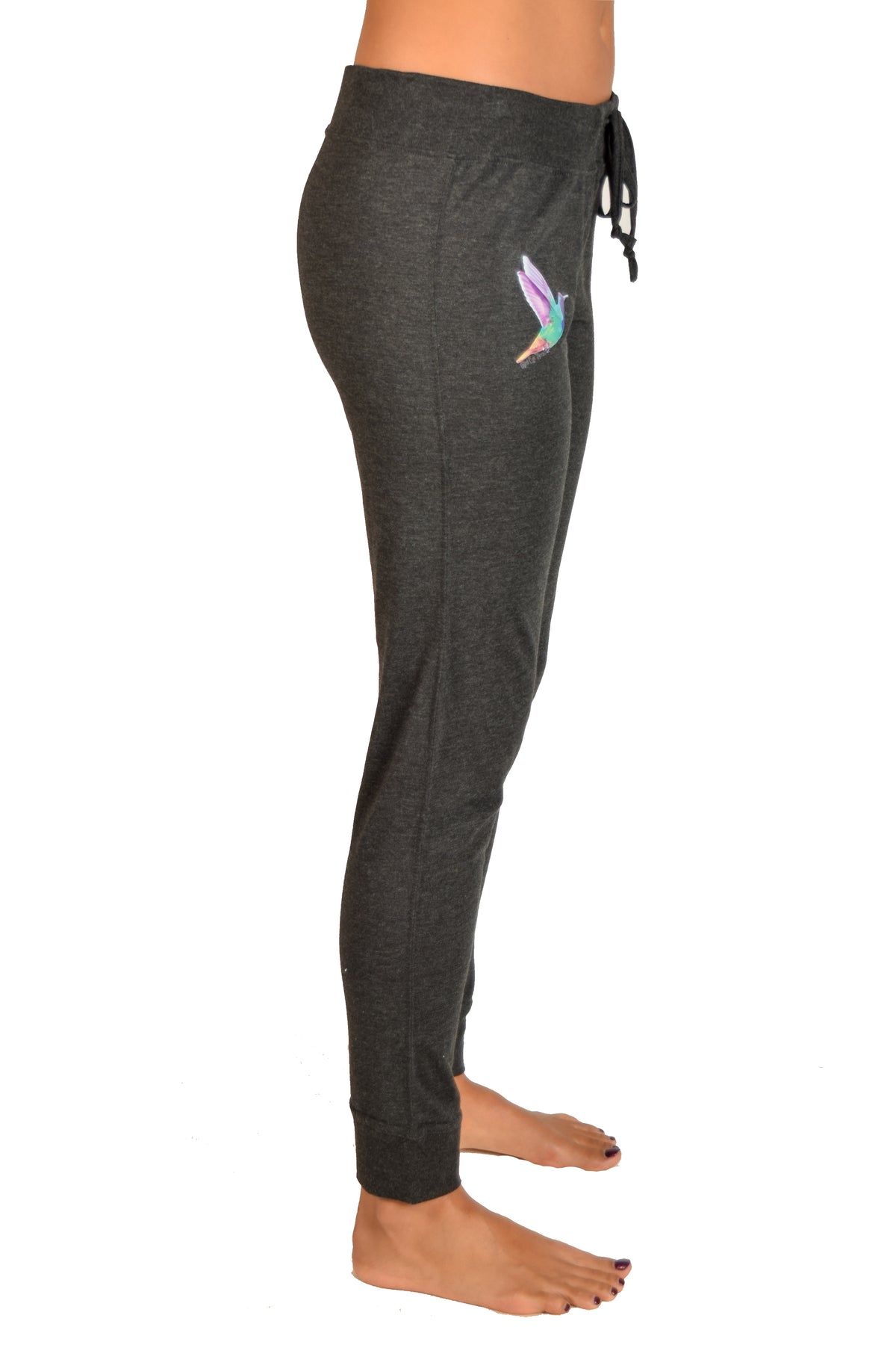 Humming Bird On Black Women's Jogger Pant - Third Eye Threads