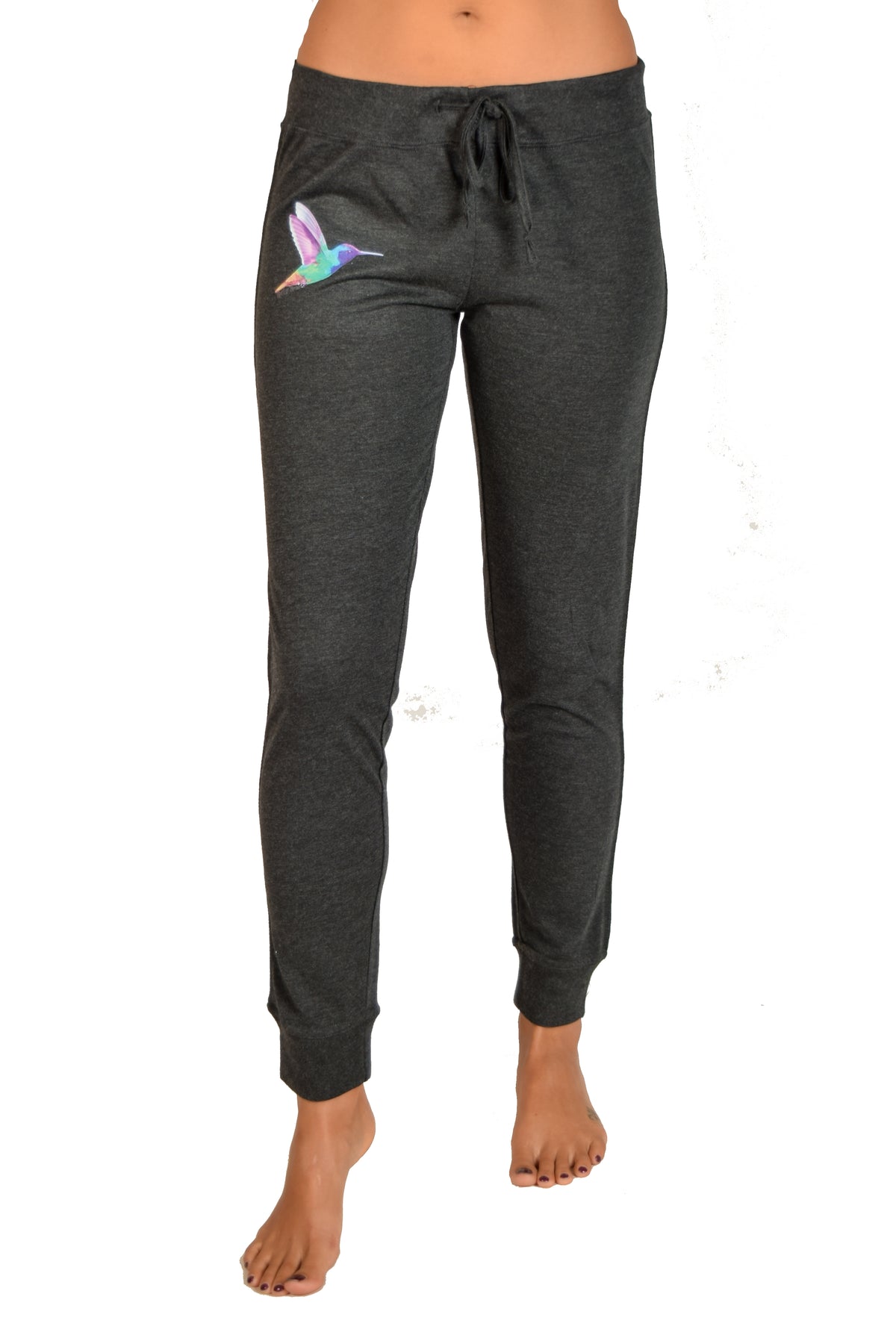 Humming Bird On Black Women's Jogger Pant - Third Eye Threads