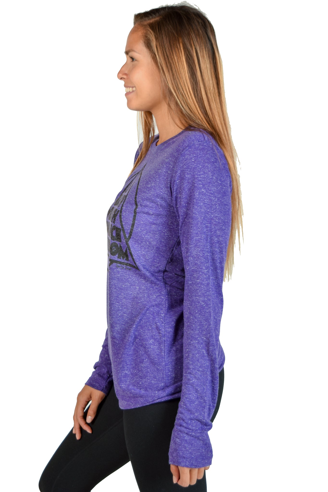 "I am" Linen Blend on Long Sleeve Crew Neck - Third Eye Threads