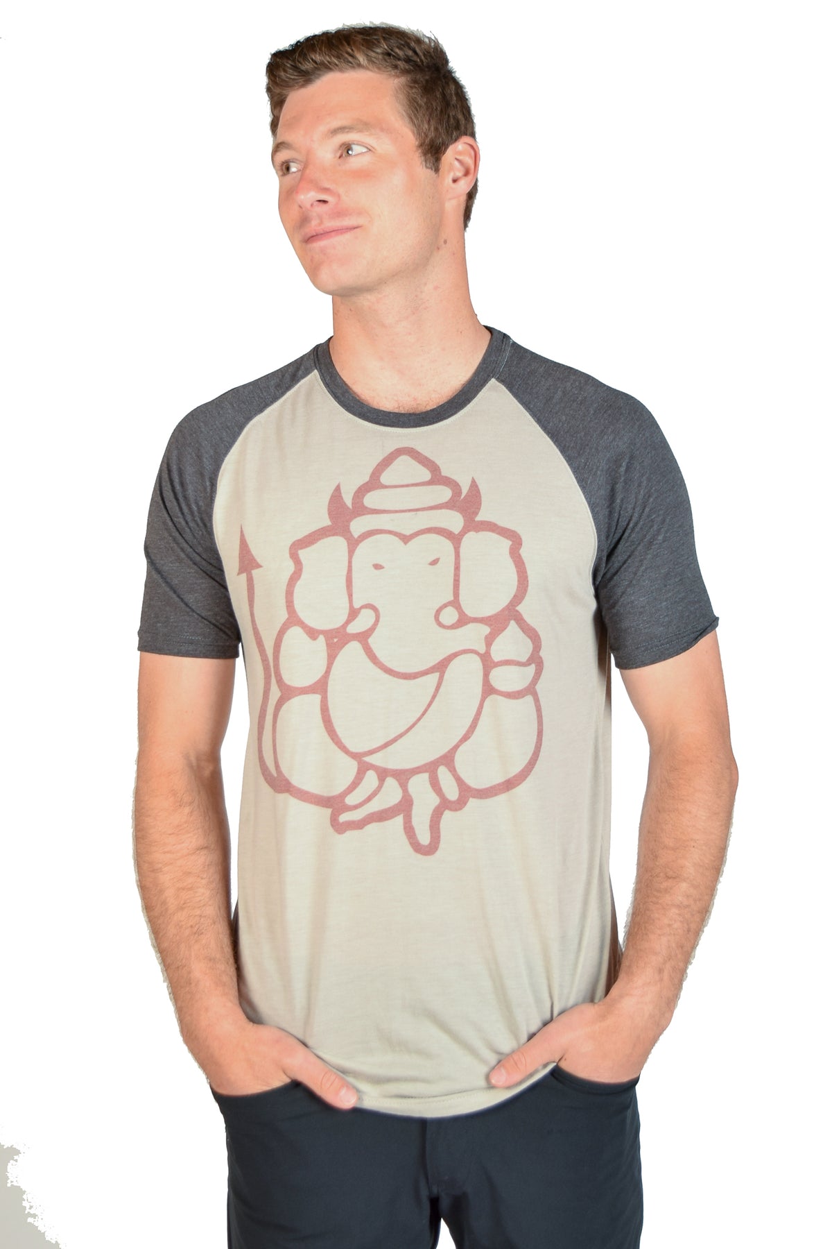 Devil Ganesh Short Sleeve Raglan - Third Eye Threads