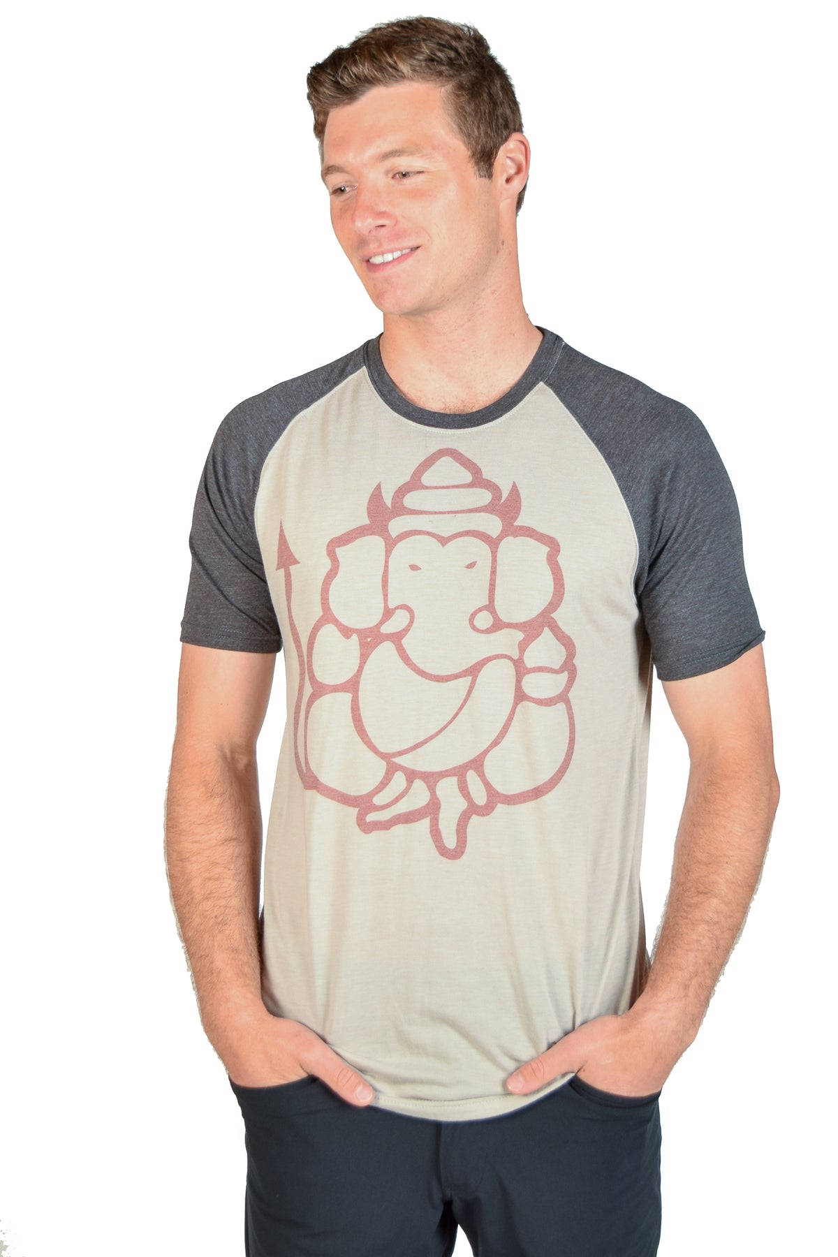 Devil Ganesh Short Sleeve Raglan - Third Eye Threads