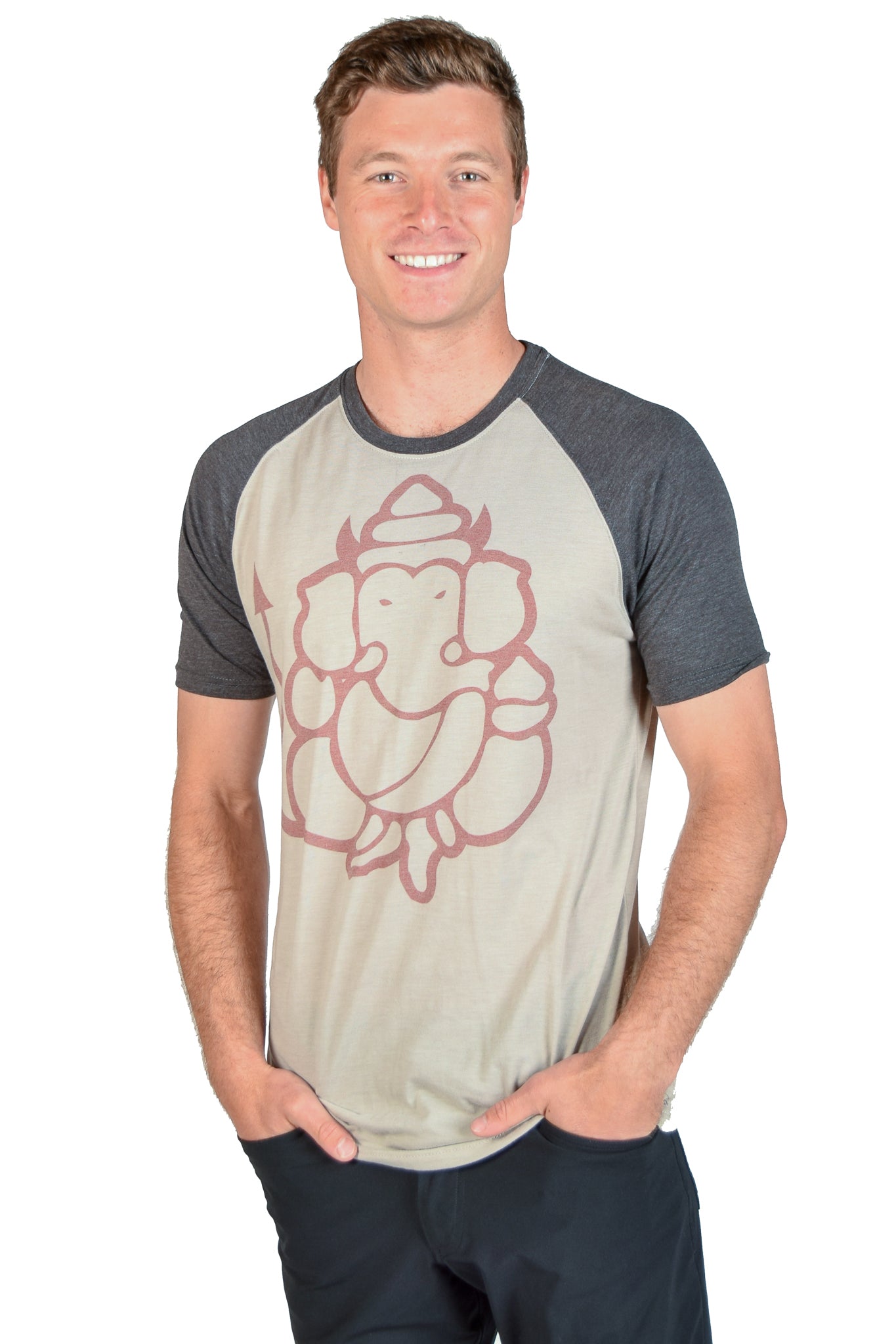 Devil Ganesh Short Sleeve Raglan - Third Eye Threads
