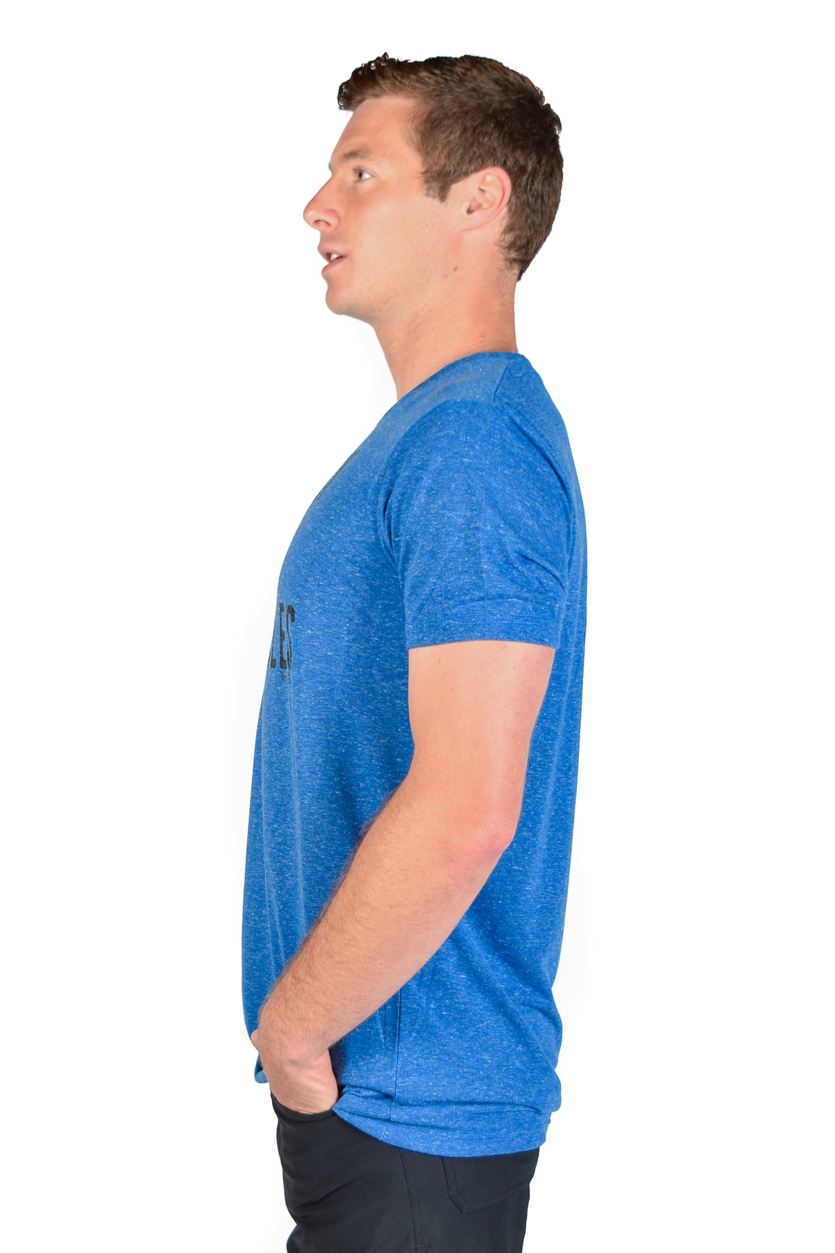 I AM ON LINEN BLEND SHORT SLEEVE CREW NECK - Third Eye Threads