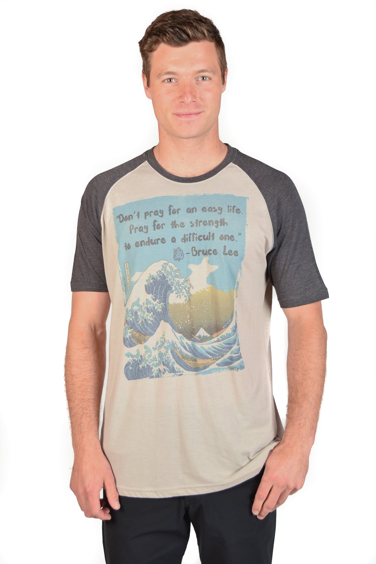 Bruce Lee Short Sleeve Raglan - Third Eye Threads