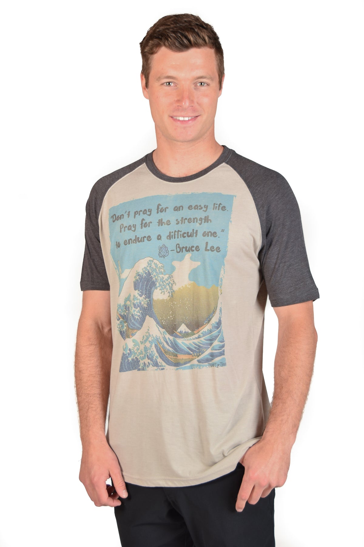 Bruce Lee Short Sleeve Raglan - Third Eye Threads