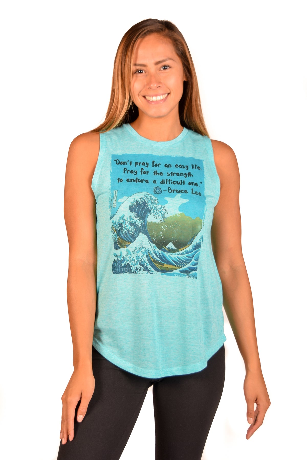 Bruce Lee On Linen Boyfriend Tee - Third Eye Threads