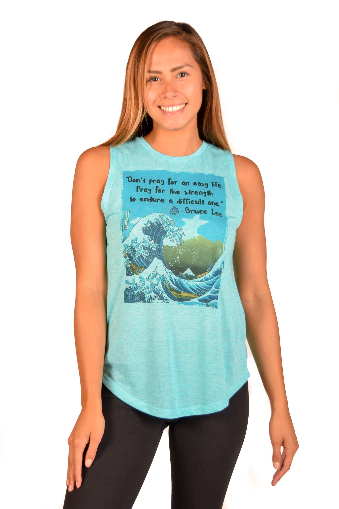 Bruce Lee On Linen Boyfriend Tee - Third Eye Threads