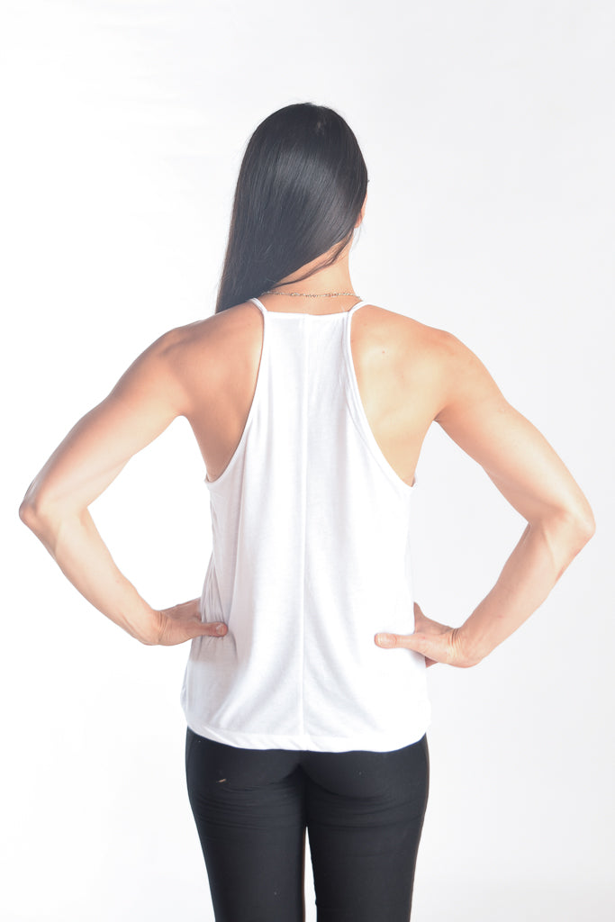 Flowy High Neck Tank with Metatron - Third Eye Threads