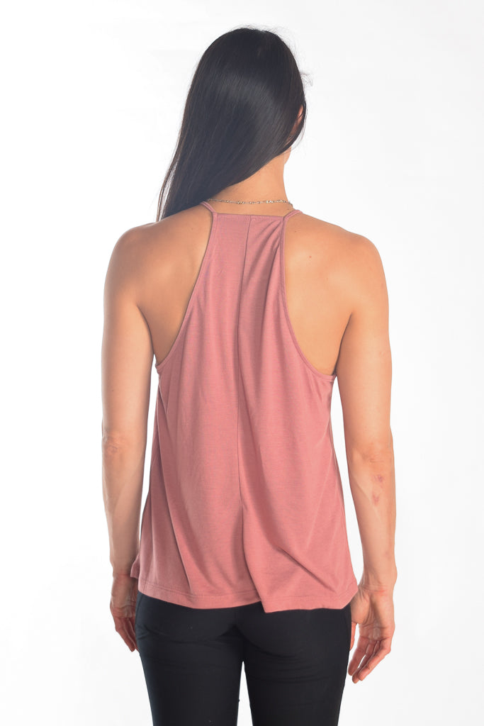 Sacral Chakra on Flowy High Neck Tank - Third Eye Threads