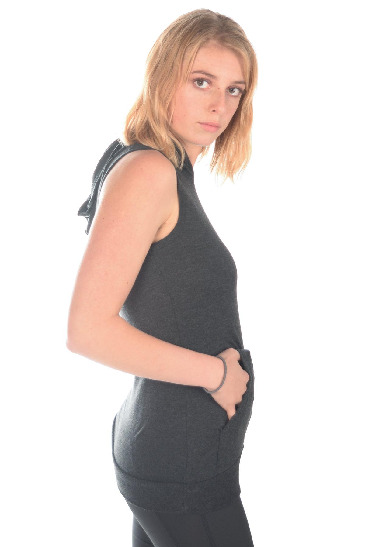 Sleeveless Full Chakra Hoodie - Third Eye Threads