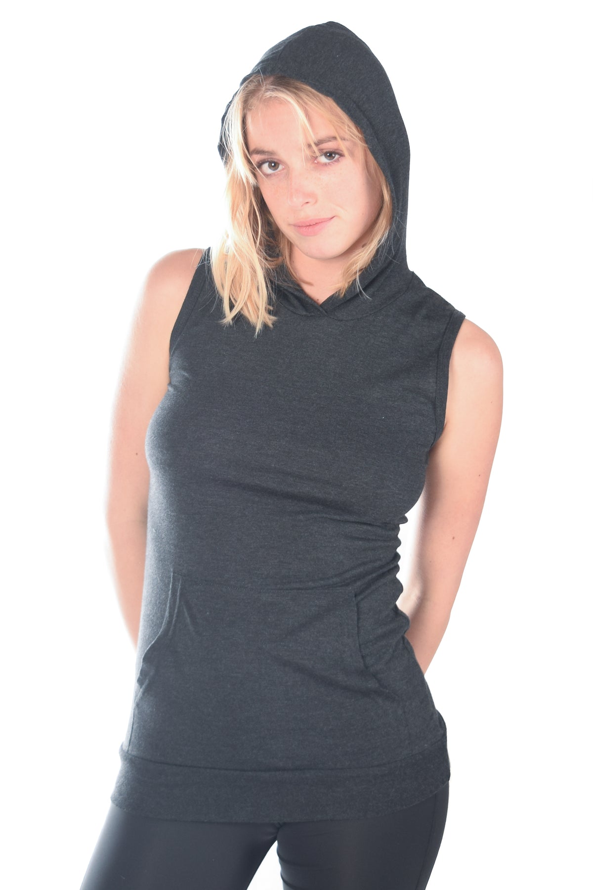 Sleeveless Full Chakra Hoodie - Third Eye Threads