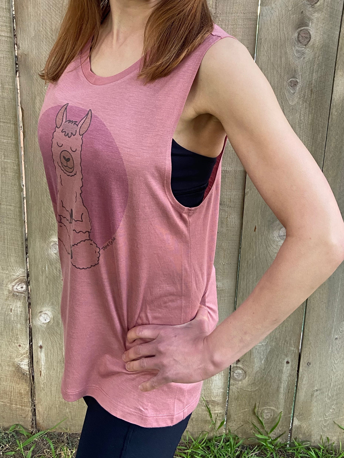 Meditation Alpaca Boyfriend Tee