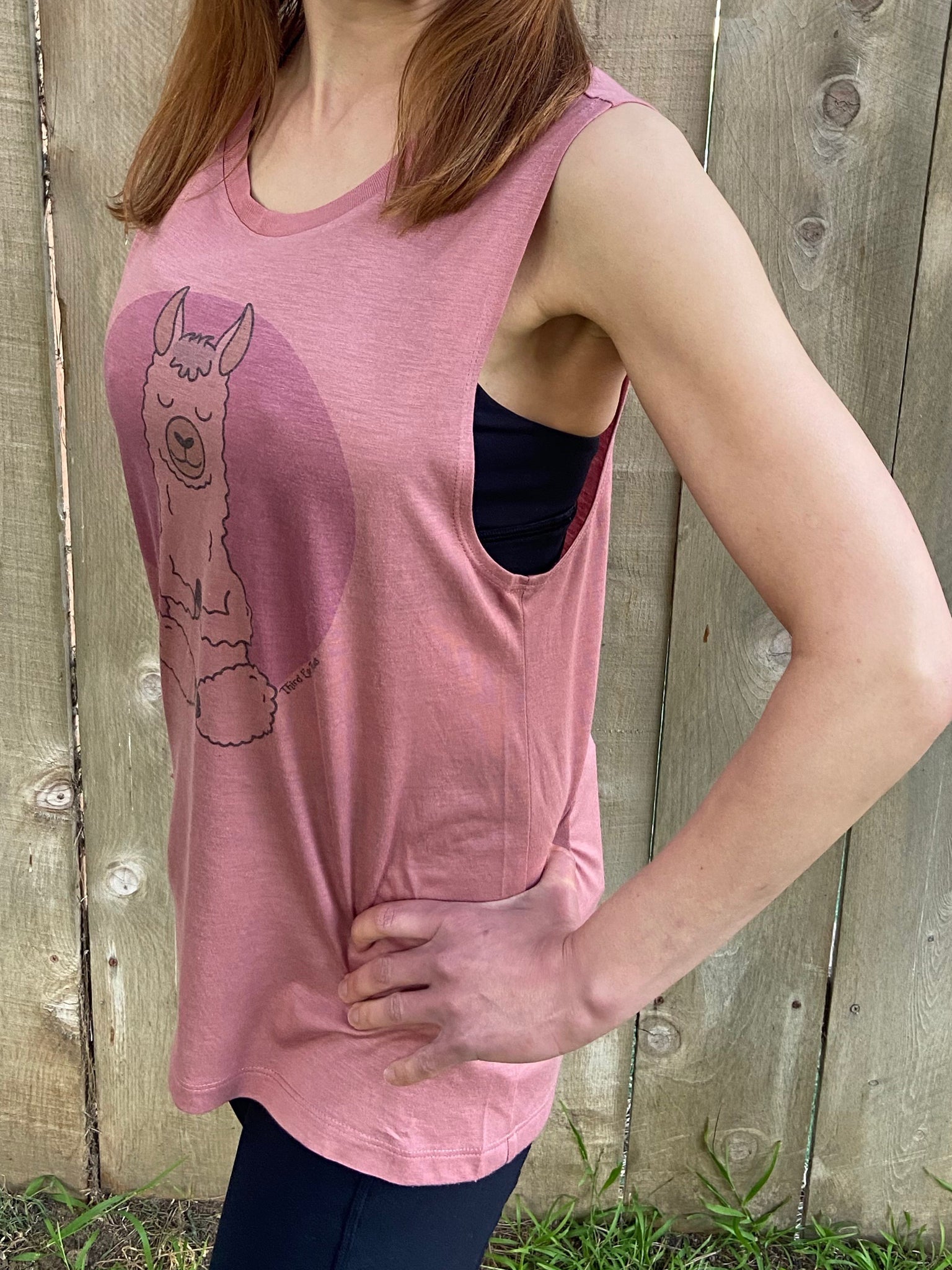 Meditation Alpaca Boyfriend Tee - Third Eye Threads