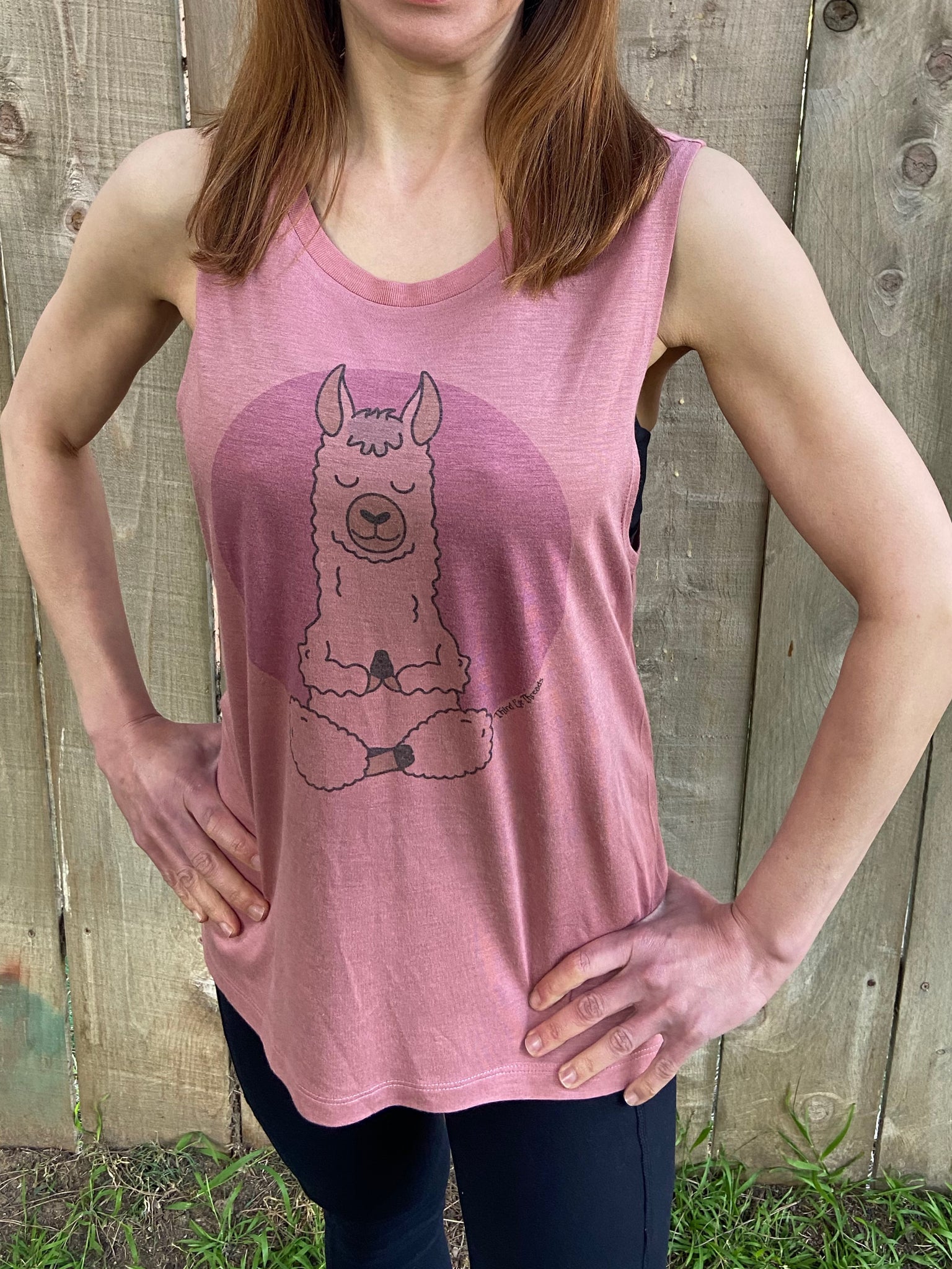 Meditation Alpaca Boyfriend Tee - Third Eye Threads