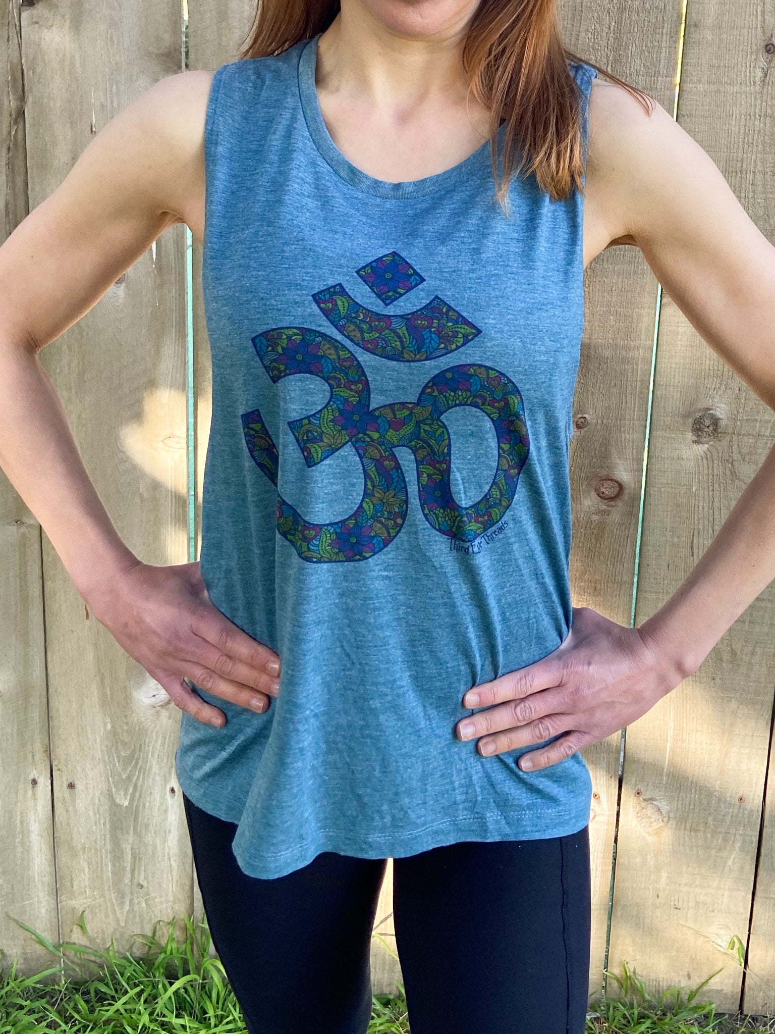 Paisley Om Boyfriend Tee - Third Eye Threads