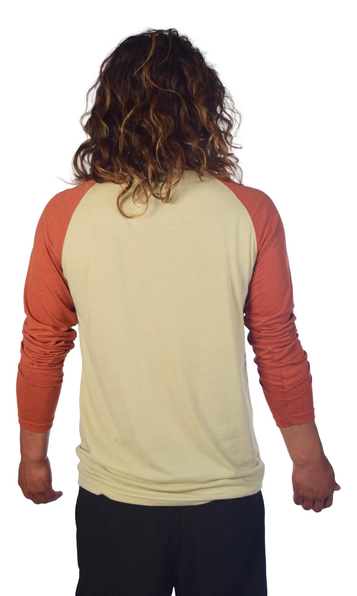 Swami Yogananda on Long-Sleeve Men's Raglan - Third Eye Threads