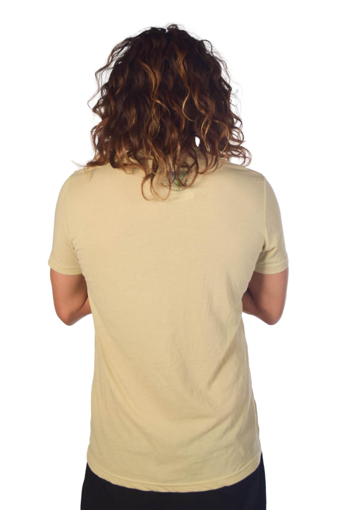 Metatron's Cube on Short Sleeve Crew Neck Tee - Third Eye Threads