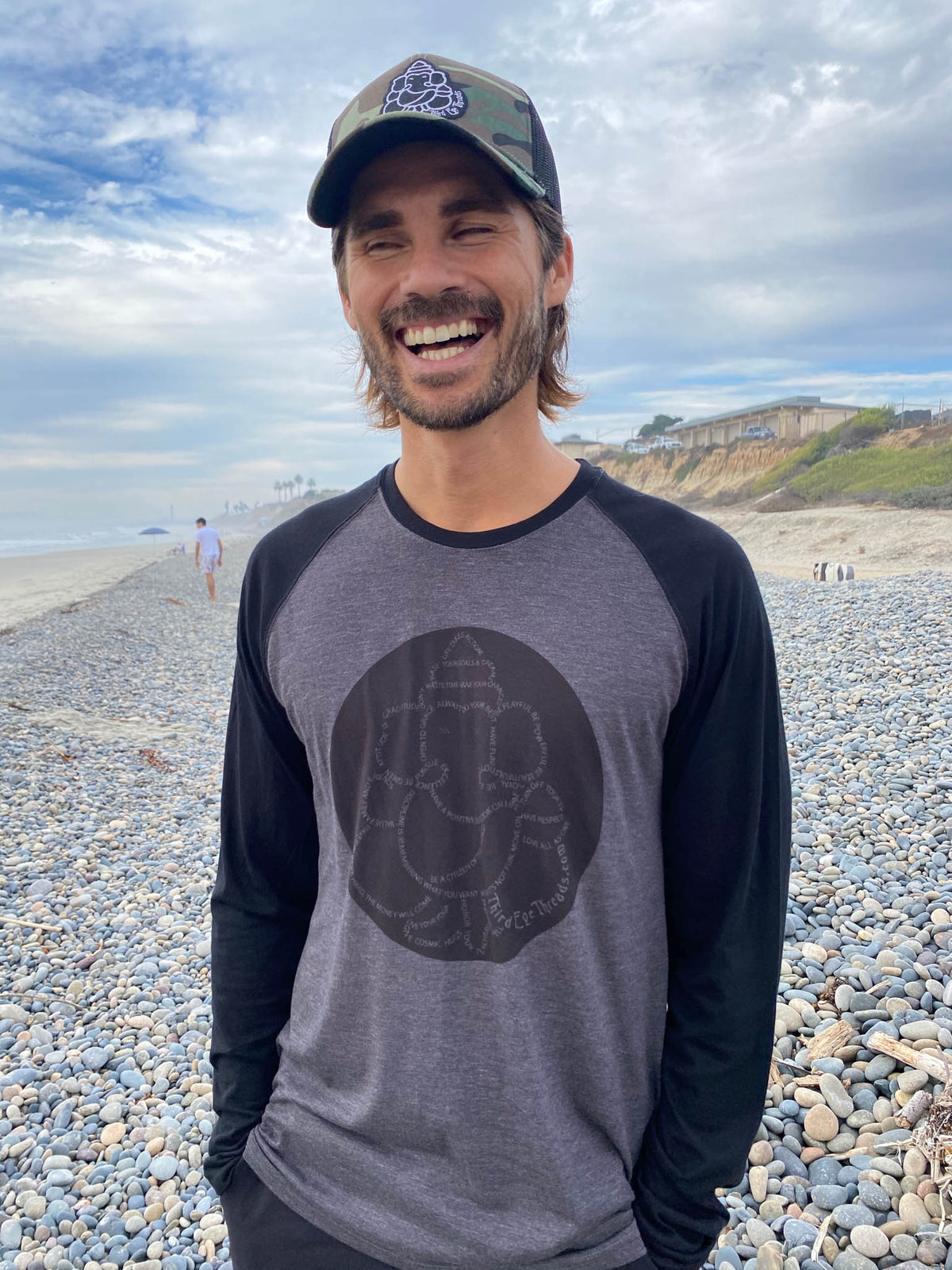 Manifesto on Long-Sleeve Raglan - Third Eye Threads