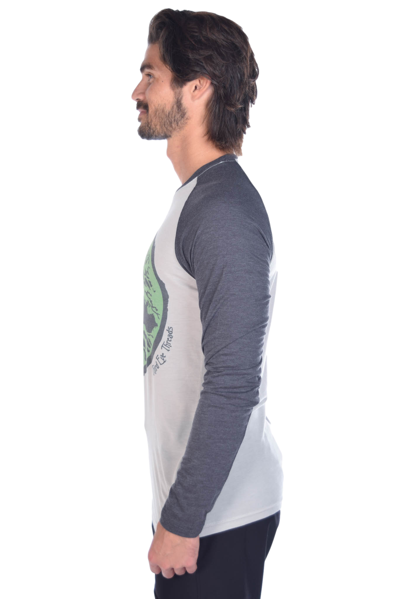 The Tree of Life on Long-Sleeve Men's Raglan - Third Eye Threads