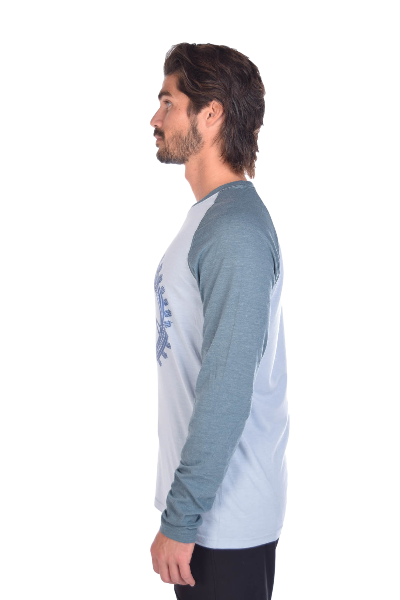 Shiva "The Destroyer And Creator" on Long-Sleeve Men's Raglan - Third Eye Threads
