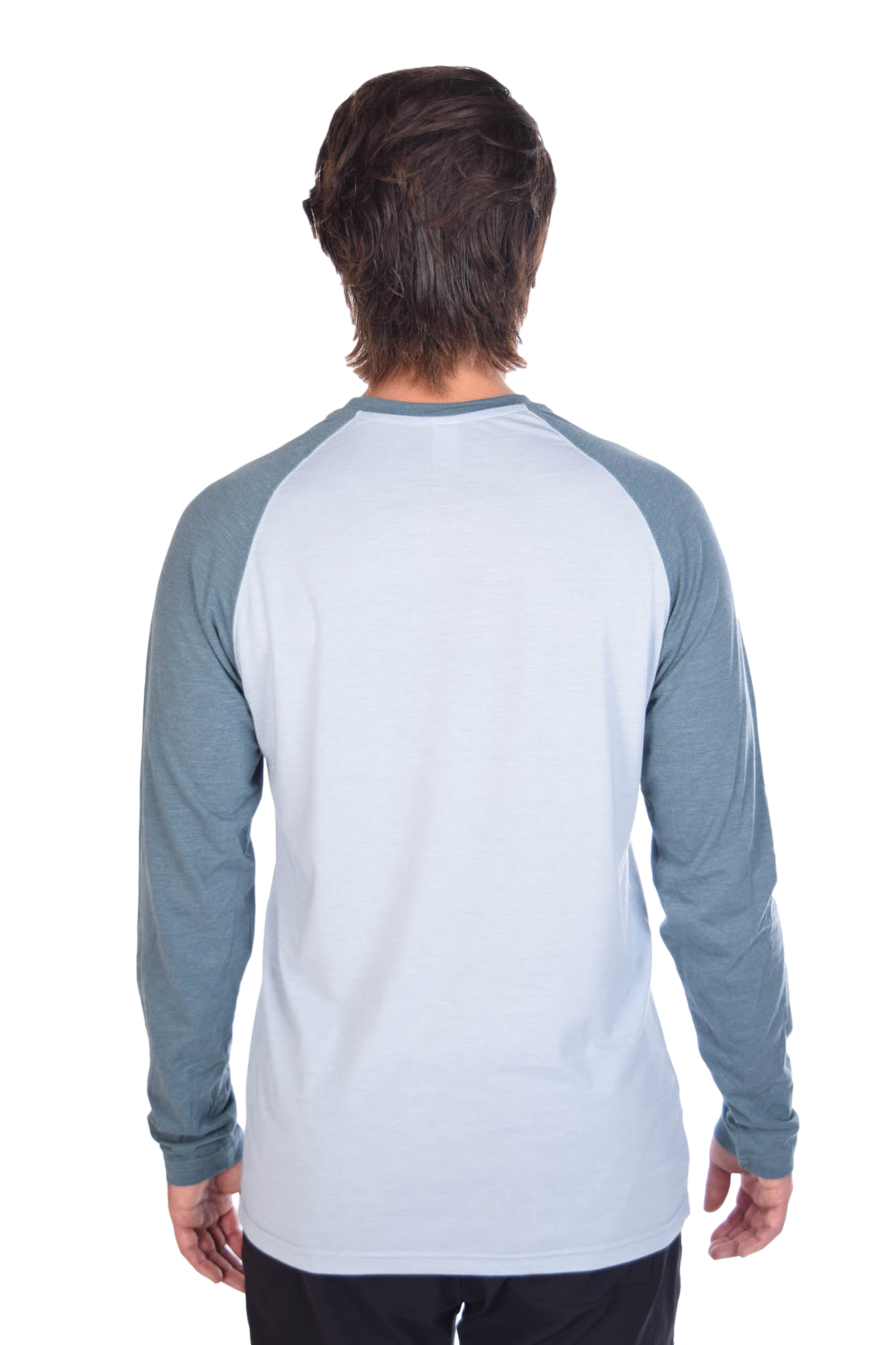Sri Yantra on Long-Sleeve Men's Raglan - Third Eye Threads