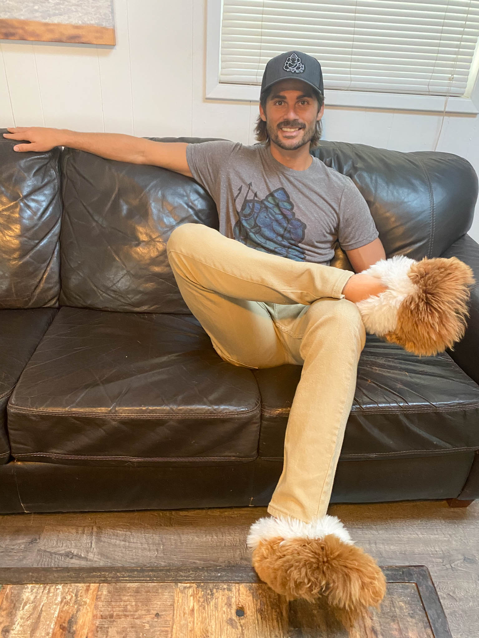 Suri Alpaca Unisex Slippers Handcrafted In Peru - Third Eye Threads