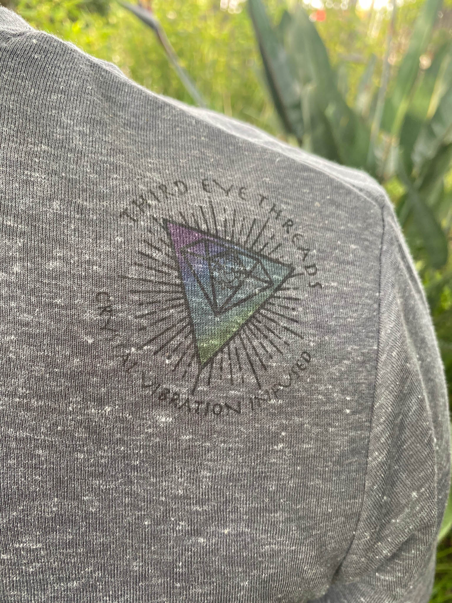 Dancing Shiva On Tri Blend Crew Neck Tee - Third Eye Threads