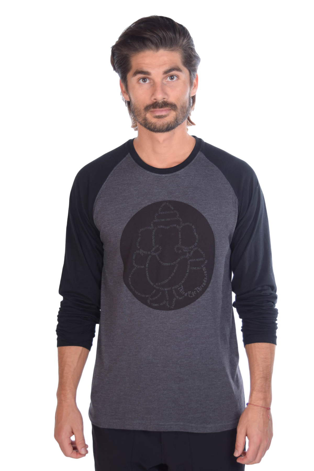 Manifesto on Long-Sleeve Raglan - Third Eye Threads