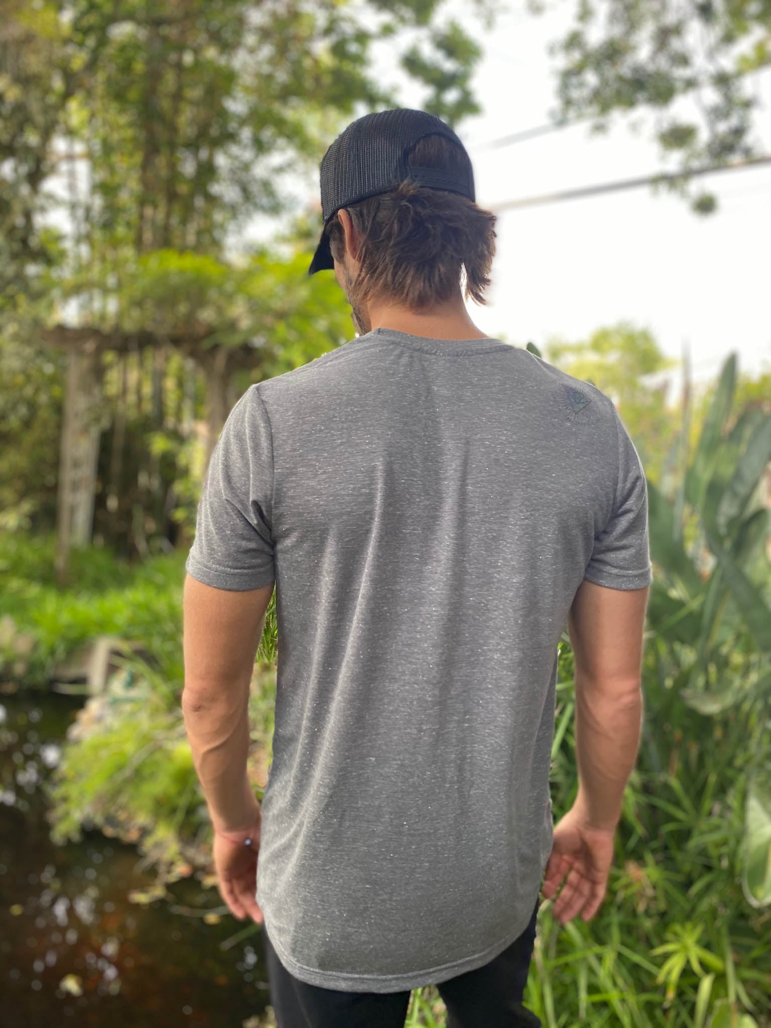 Dancing Shiva On Tri Blend Crew Neck Tee - Third Eye Threads