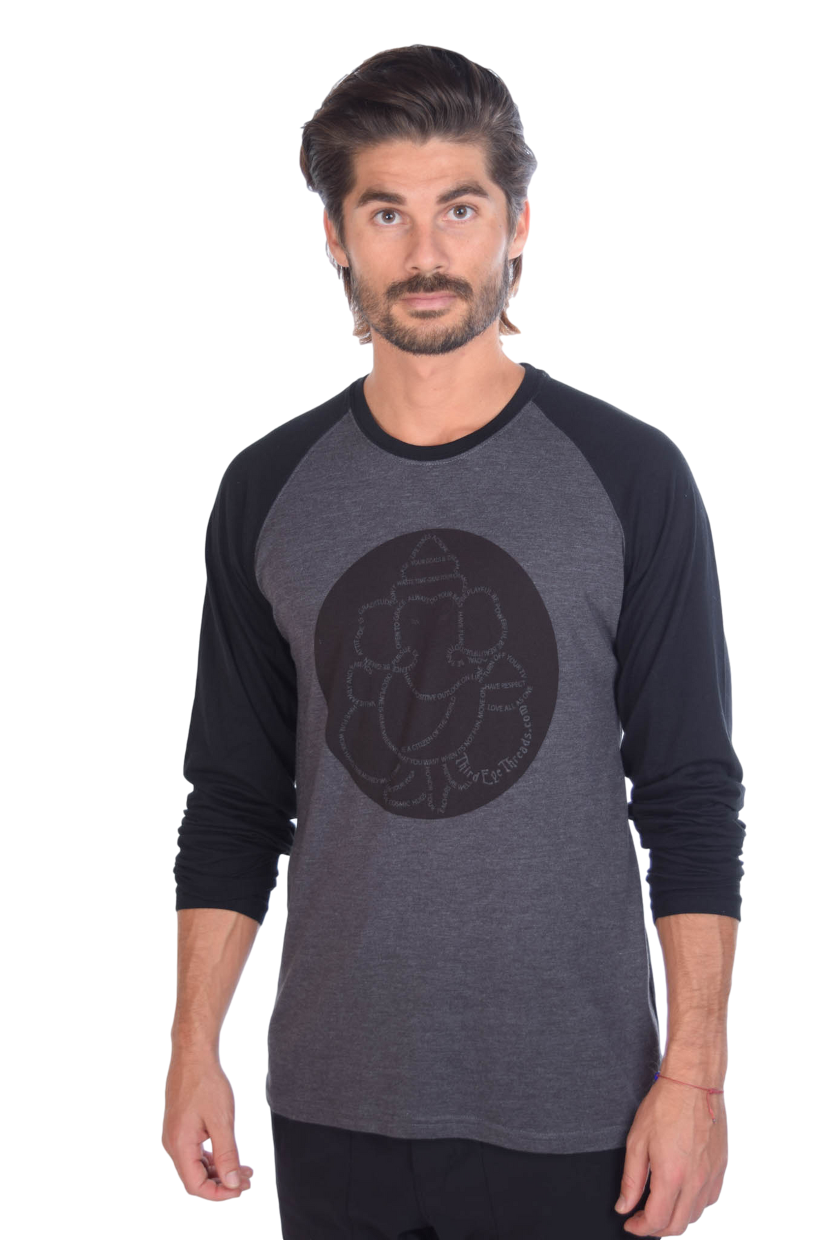 Manifesto on Long-Sleeve Raglan - Third Eye Threads