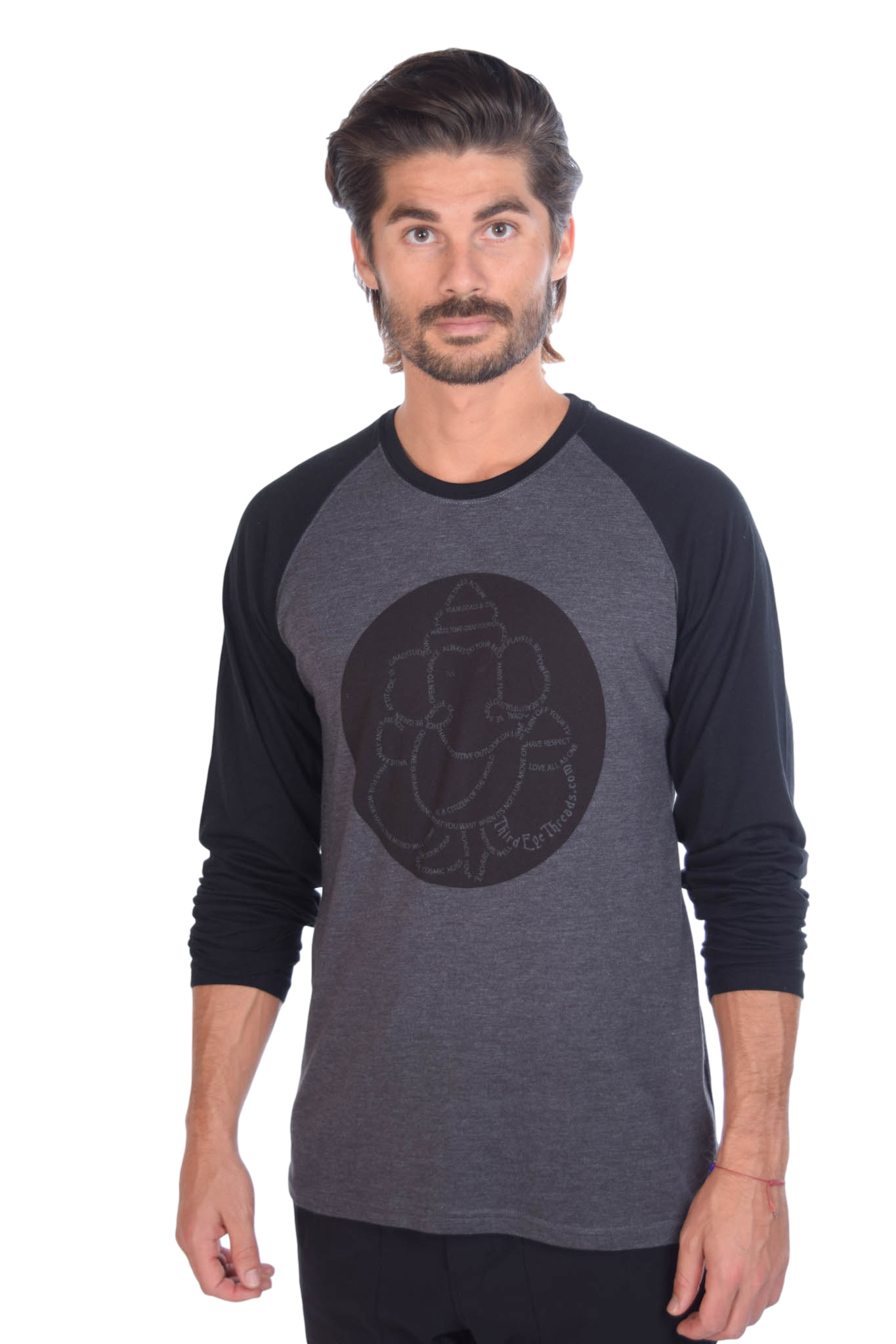 Manifesto on Long-Sleeve Raglan - Third Eye Threads