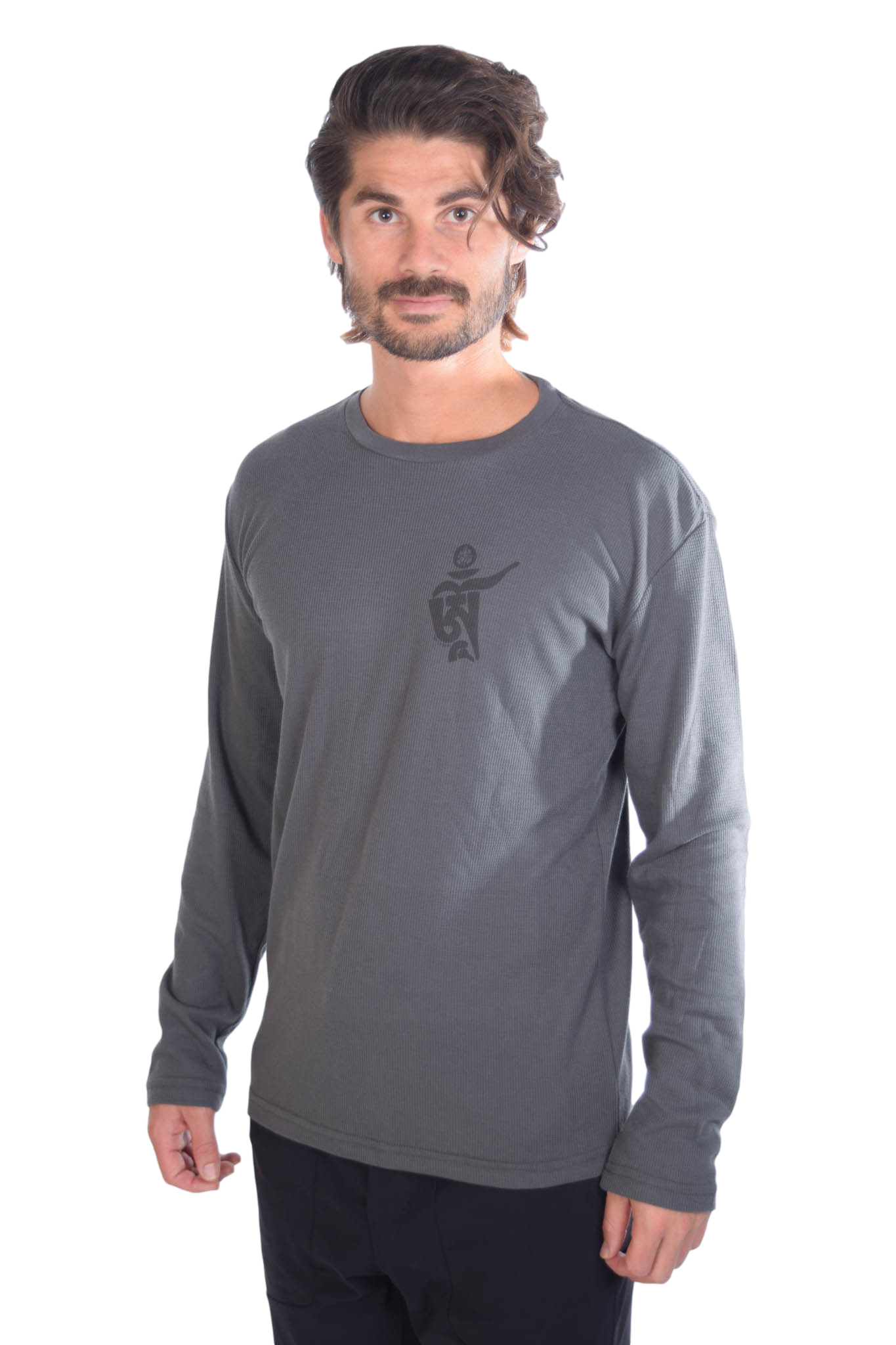 Om Front with Om Mani Padme Hum Back on Lightweight Thermal - Third Eye Threads