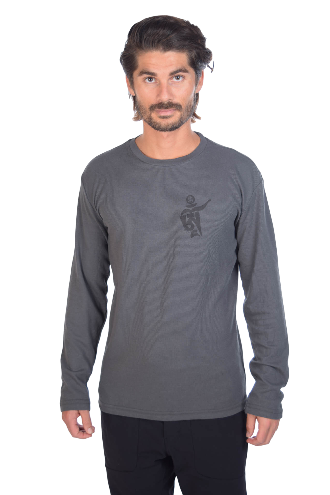 Om Front with Om Mani Padme Hum Back on Lightweight Thermal - Third Eye Threads