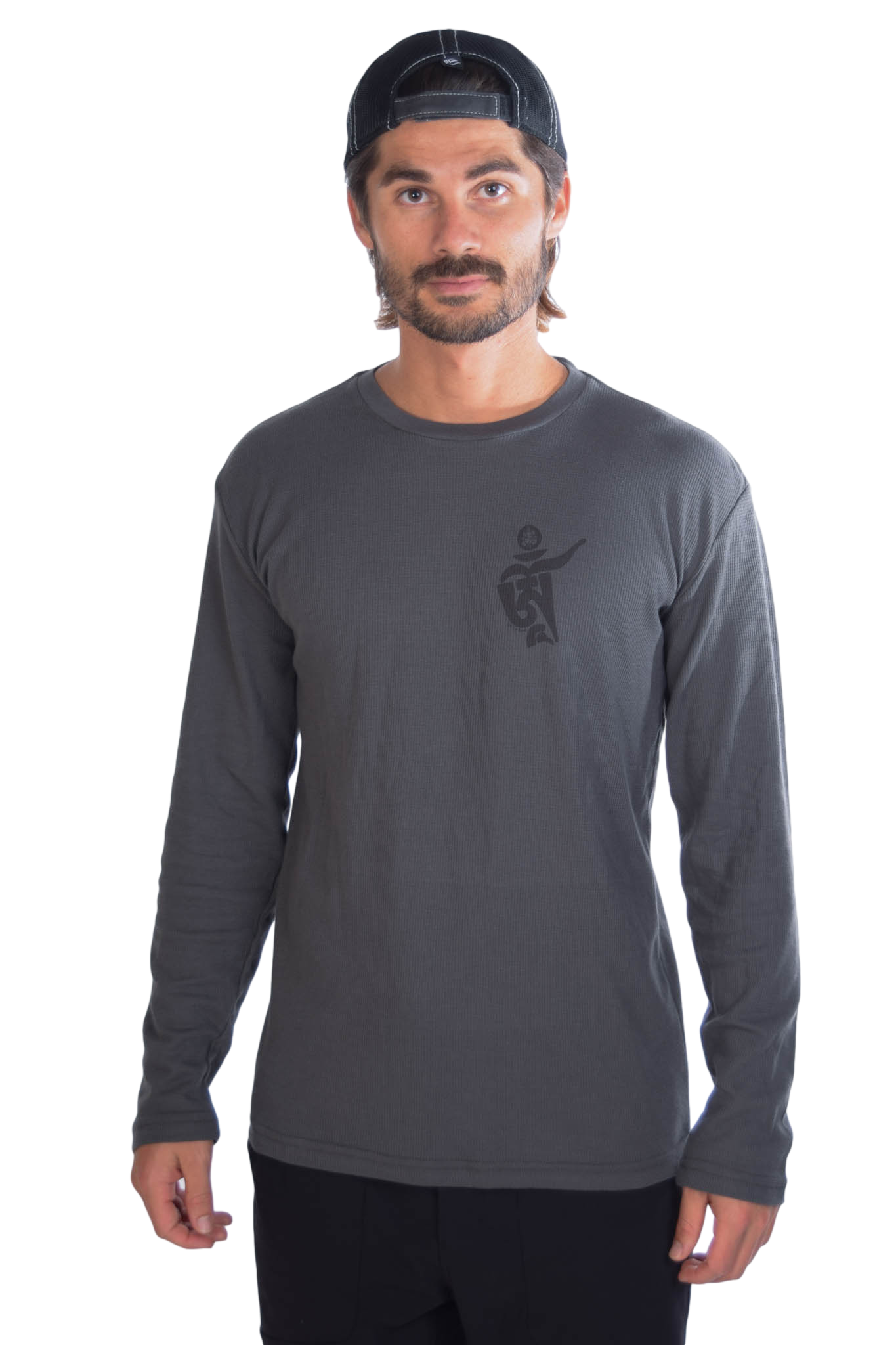 Om Front with Om Mani Padme Hum Back on Lightweight Thermal - Third Eye Threads