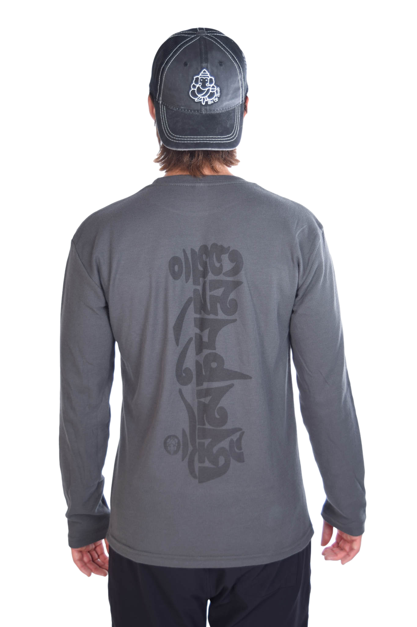 Om Front with Om Mani Padme Hum Back on Lightweight Thermal - Third Eye Threads