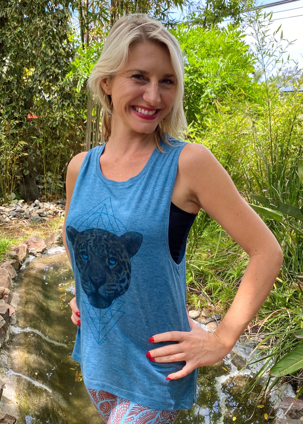 Sacred Geometry Jaguar Boyfriend Tee