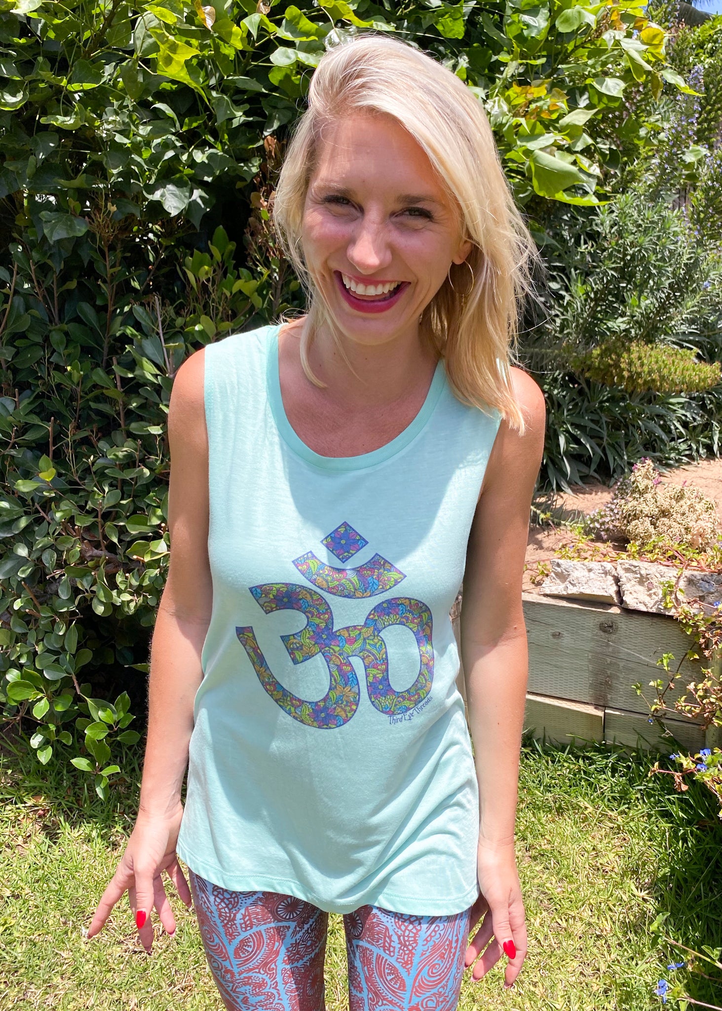 Paisley Om Boyfriend Tee - Third Eye Threads