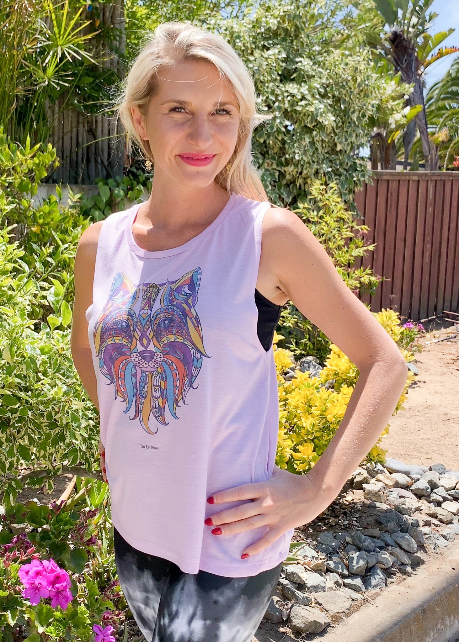 Ayahuasca Wolf Boyfriend Tee - Third Eye Threads