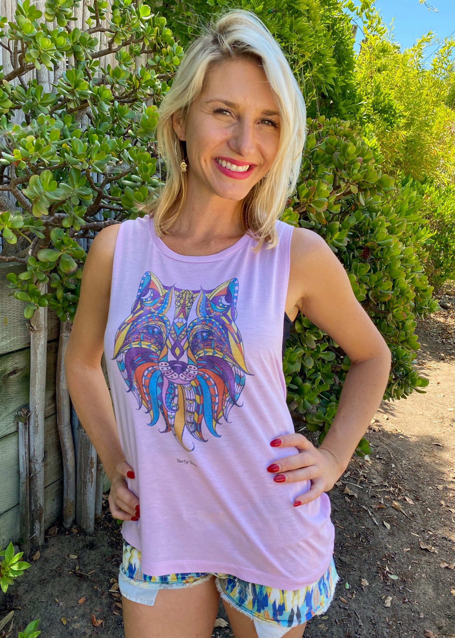 Ayahuasca Wolf Boyfriend Tee - Third Eye Threads