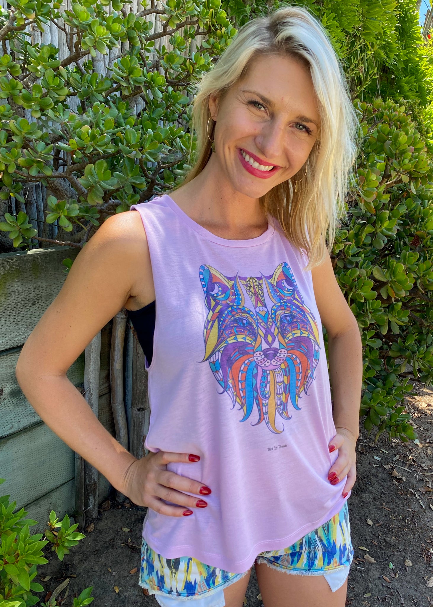 Ayahuasca Wolf Boyfriend Tee - Third Eye Threads