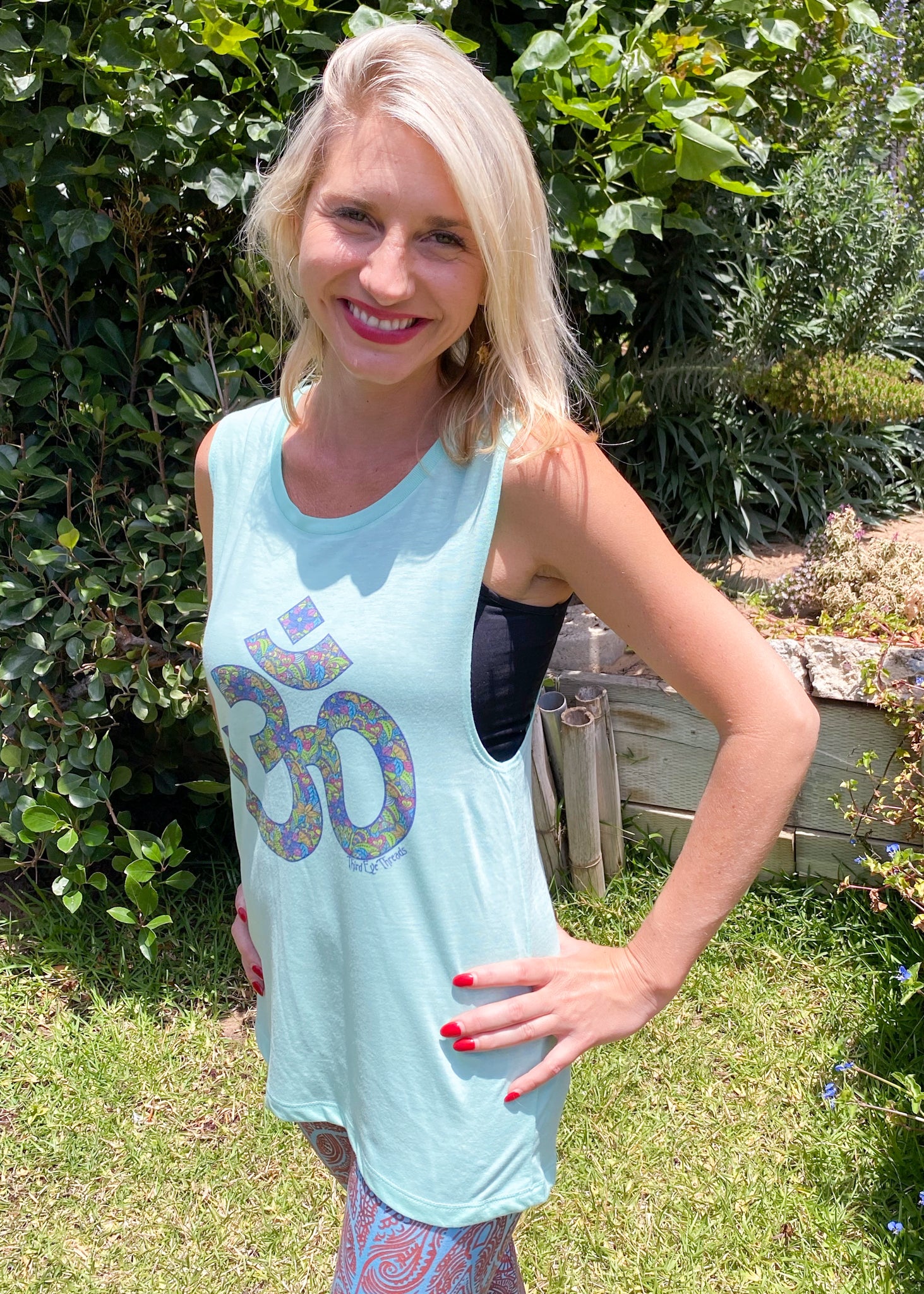Paisley Om Boyfriend Tee - Third Eye Threads
