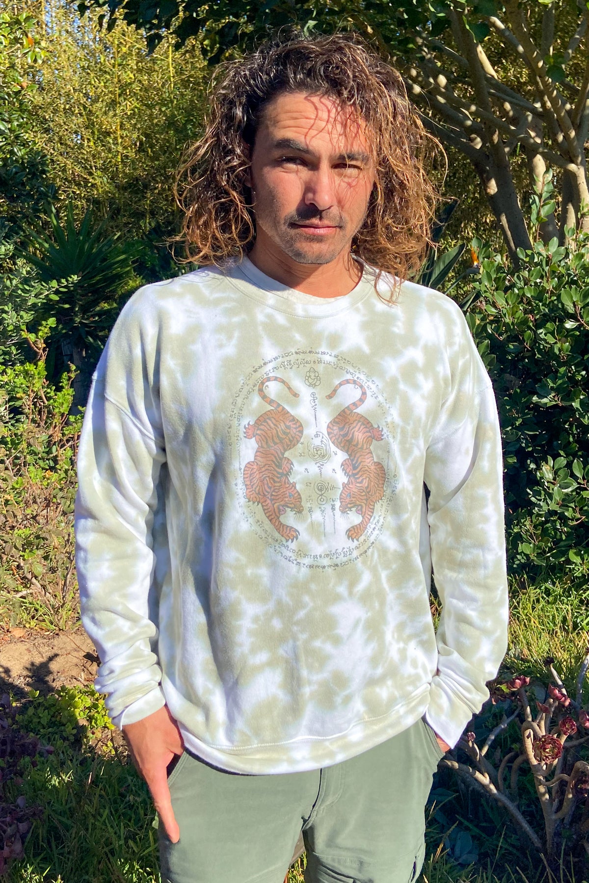 Thai Tiger Tie Dye Super Soft Sweatshirt
