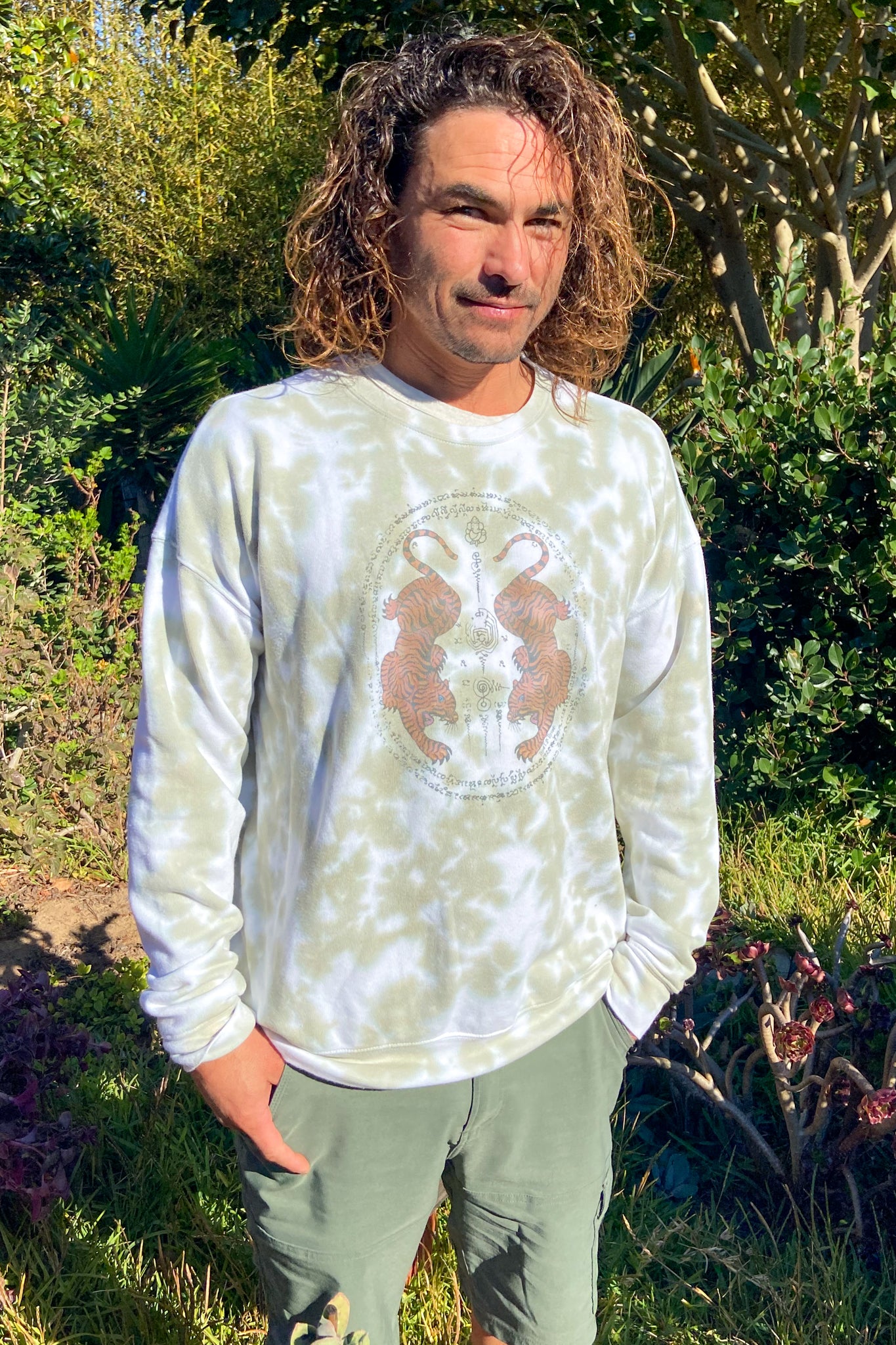 Thai Tiger Tie Dye Super Soft Sweatshirt