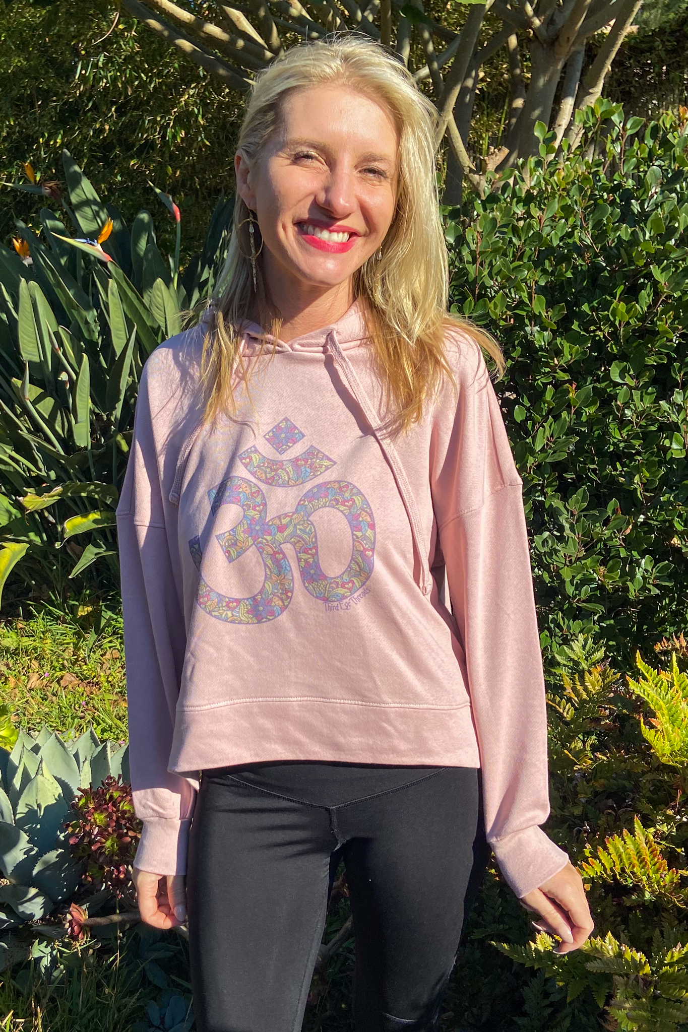 Paisley Om Terry Cloth Hoodie Sweatshirt