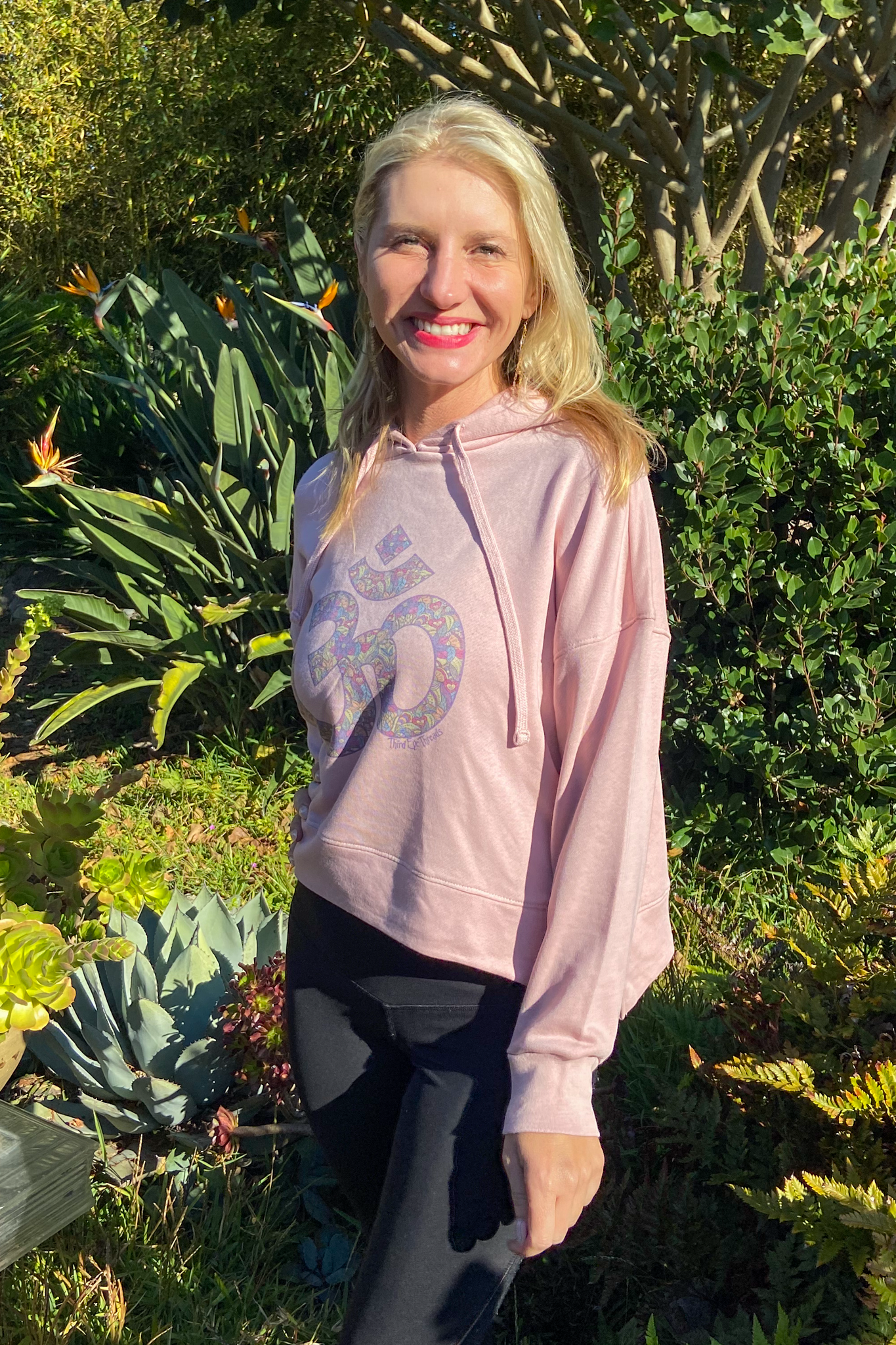 Paisley Om Terry Cloth Hoodie Sweatshirt