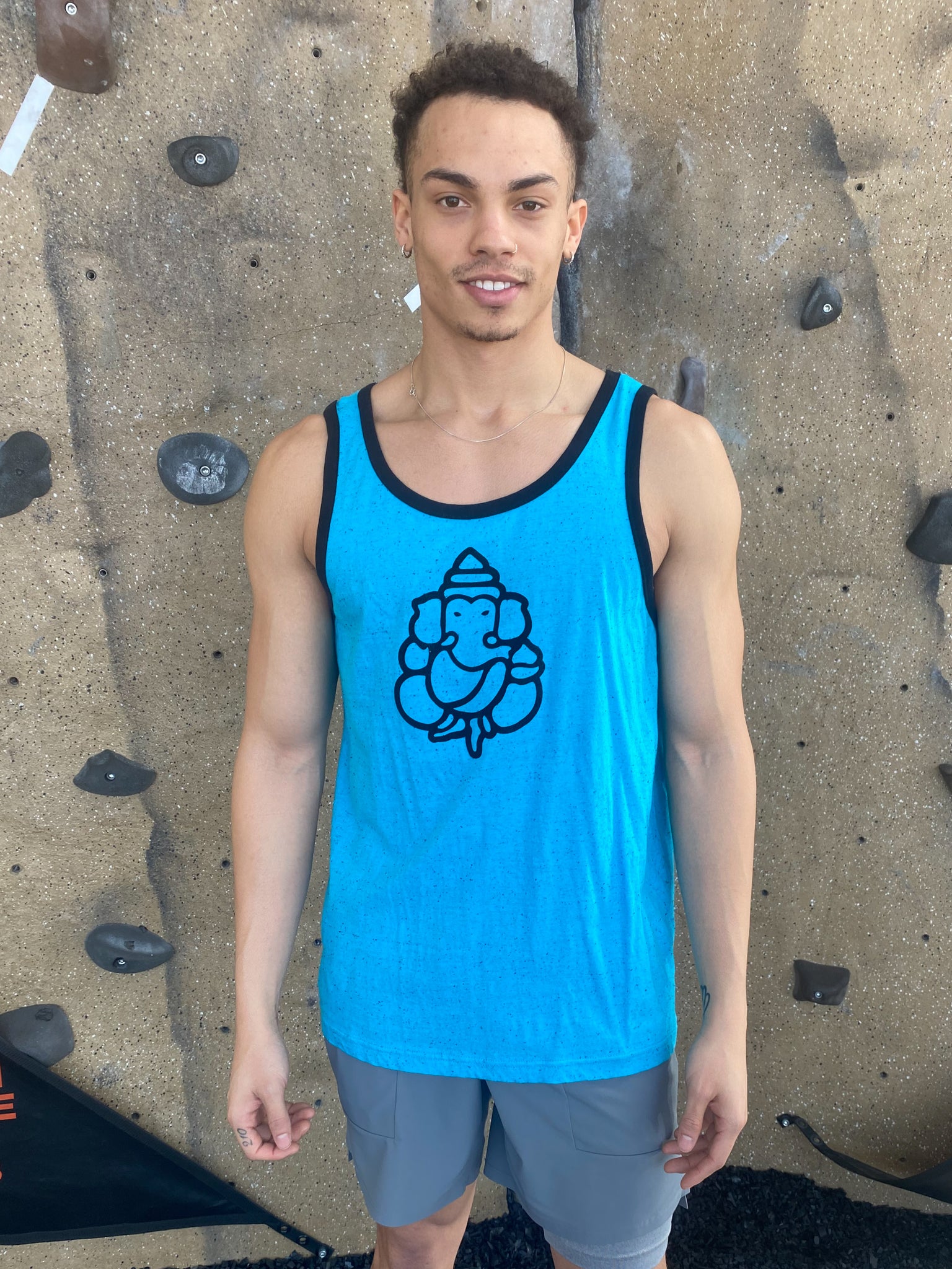 Baby Blue Ganesh Muscle Tee - Third Eye Threads