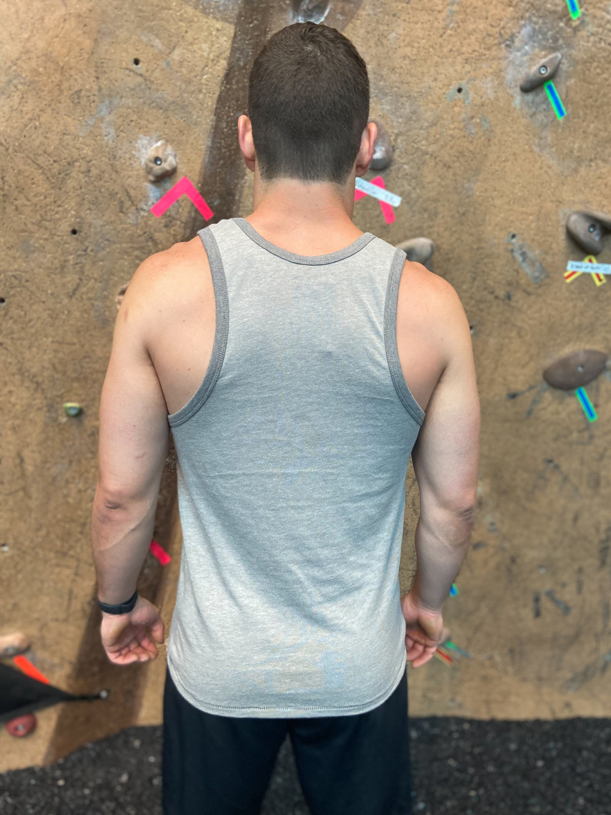 Unisex Vintage Vibe Ganesh Smoky Gray Muscle Tee