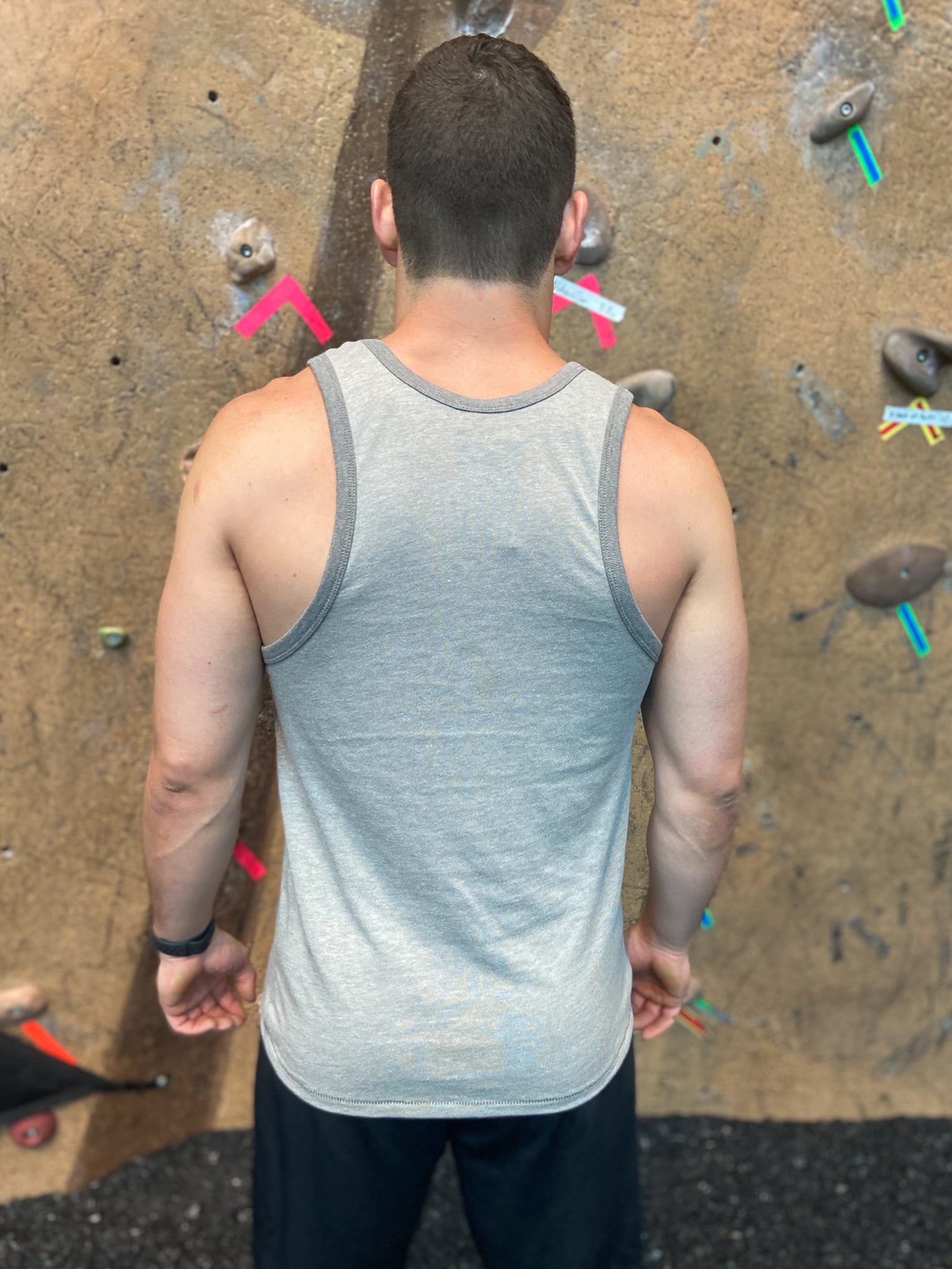 Unisex Vintage Vibe Ganesh Smoky Gray Muscle Tee - Third Eye Threads