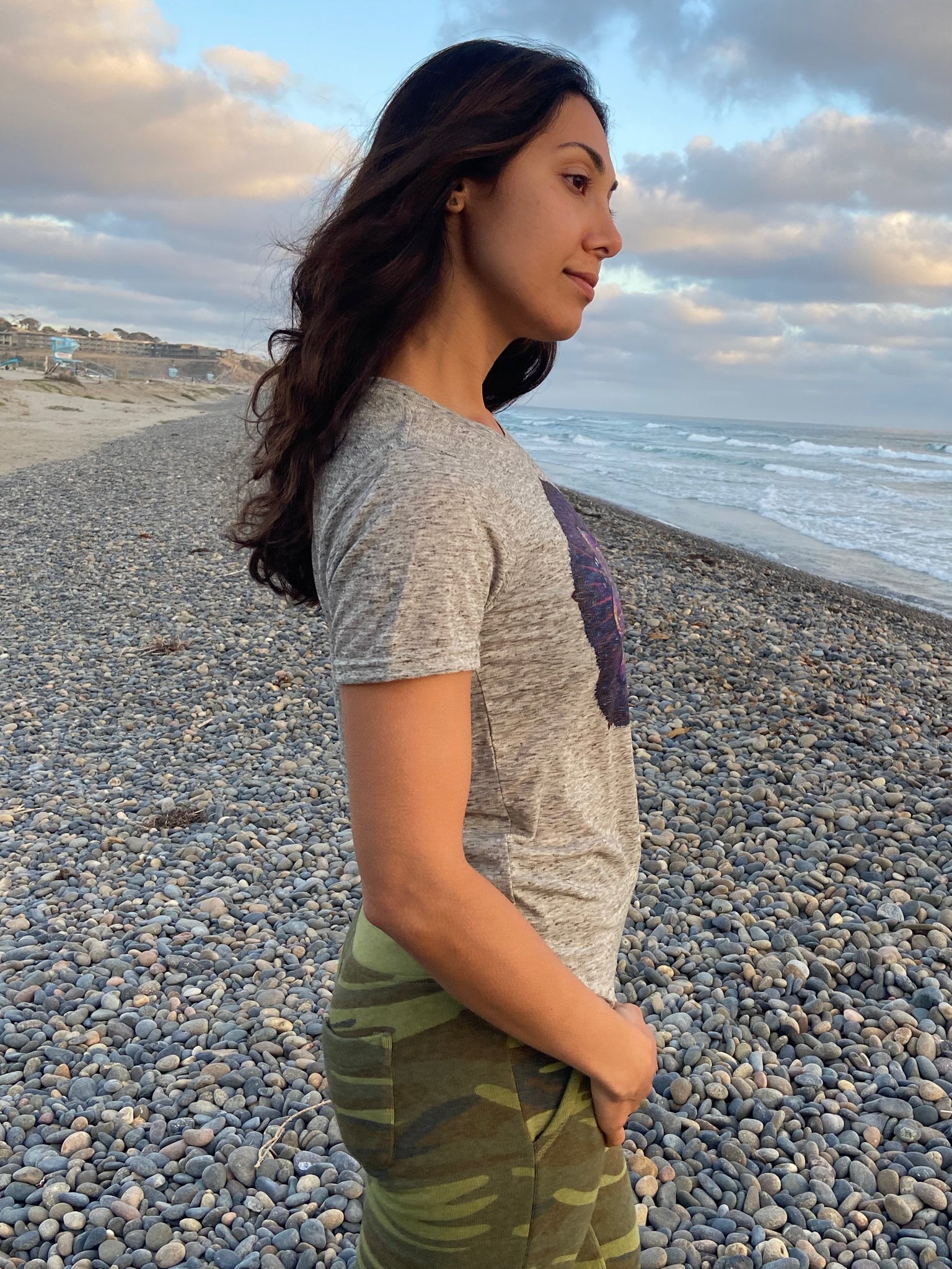 Entheogenic "Magic" Mushrooms on Linen Tee - Third Eye Threads